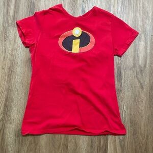 Disney Red Incredibles Logo Short Sleeve Tee